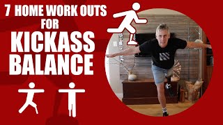 AMPUTEE 7 Home WORKOUTS for KICKASS BALANCE [upl. by Alysa]