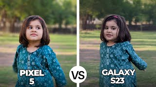 google pixel 5 vs samsung galaxy s23  camera comparison [upl. by Thielen]