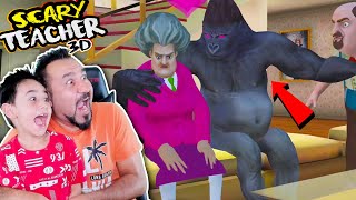 KIZGIN ÖĞRETMENE GORİL AŞIK OLDU  SCARY TEACHER 3D OYNUYORUZ [upl. by Nevla140]