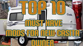 Top 10 Mods For a New Casita Travel Trailer Owner [upl. by Savihc]