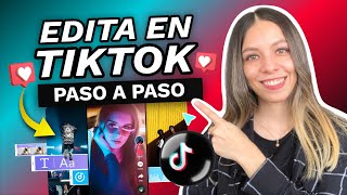 COMO CREAR Y EDITAR VIDEOS EN TIKTOK 2025 😱 [upl. by Nivahb]