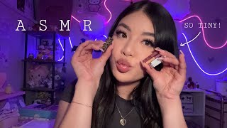 ASMR  Doing Your Makeup With The World’s Tiniest Makeup💄🤏🏼 personal attention amp mouth sounds [upl. by Yessak]