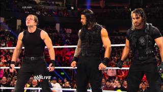 The Shield vs The Wyatt Family after Smackdown Dark Match 23 4 2014 [upl. by Corder97]