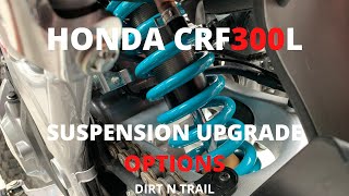 HONDA CRF 300L SUSPENSION UPGRADE OPTIONS [upl. by Koah]