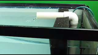 HOW TO easy DIY aquarium filter  Hamburg Mattenfilter  sponge filter TUTORIAL [upl. by Neryt]