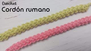 Cordón rumano a crochet [upl. by Dnomyad328]