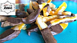 Kandierte Zitronenschalen in Schokolade  Candied Lemon Peels with Chocolate [upl. by Atinob107]