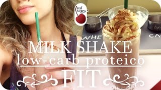 COMO FAZER MILK SHAKE LOW CARB  Proteico e Sem Lactose COOK [upl. by Arbrab363]