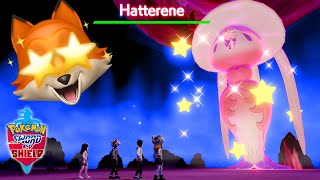 SHINY GIGANTAMAX HATTERENE  POKEMON HOME Pokemon Sword  Shield [upl. by Brittani]