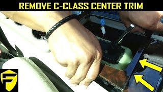 MERCEDES HOW TO REMOVE CENTER SHIFTER TRIM CCLASS W204 [upl. by Carmelina265]