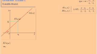 Ecuatiile dreptei  geometrie analitica [upl. by Elletsirk]