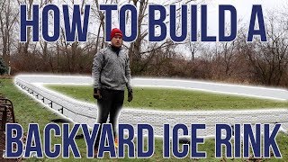 How to build a backyard ice rink  NiceRink Backyard Icerinks [upl. by Auhsej]