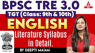 BPSC TRE 30 Syllabus  BPSC TRE 30 TGT English Literature Syllabus in Details [upl. by Idolem257]