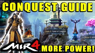 MIR4  Ultimate Conquest Guide Learn About the Towers and How to Level Them Increase your Power [upl. by Aivatnuhs743]