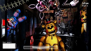 FNAF 1 but with Toy Animatronics amp Puppet  ANAF Enhanced Edition [upl. by Gobert]