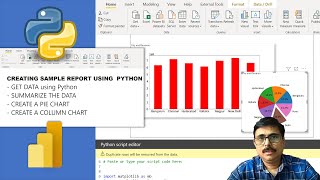 Get Data  ETL and Report Creation using Python in Power BI [upl. by Adnarom628]