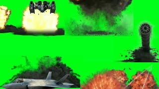 Green Screen Top BlastCrash Explosion Effects  Plane Bomb etc  Hollywood Vfx HD  Green Screen [upl. by Leaj3]