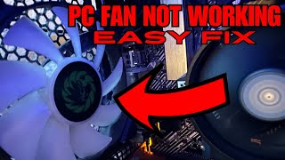 PC Fan Not Spinning EASY FIX [upl. by Shannah]