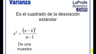 Estadistica  Medidas de Dispersion [upl. by Fairweather]