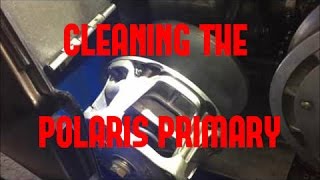 Belt Removal and Clutch Cleaning on your Polaris Snowmobile [upl. by Ecinue565]