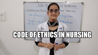 SUB FUNDAMENTAL OF NURSINGTOPICCODE OF ETHICS IN NURSING AND BASIC TERMS IN ETHICSSHEEBA MALIK [upl. by Hamfurd]