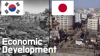 한국 일본 발전과정 과거현재19502020  South Korea vs Japan Economic Development Comparison [upl. by Atihcnoc]