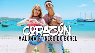 Maluma  Corazón ft Nego do Borel  Coreografia  A bailar con Maga ft Thi Oficial [upl. by Burch392]