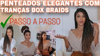 PENTEADOS PARA TRANÇAS BOX BRAIDS TUTORIAL ✨ [upl. by Urbain505]