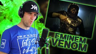 Rapper Reacts to EMINEM VENOM  THE WHOLE SONG IS A TRIPLE [upl. by Telfore]