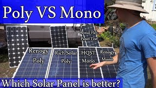 Amazoncom Solar Panels Mono vs Poly  Real World Test  Worth the [upl. by Odirfliw]