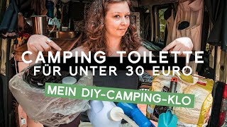 Günstige DIY Camping Toilette ohne Chemie für Mini Camper Van und Wohnmobil [upl. by Eninahpets]