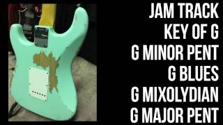 Backing Track Bluesy Funk In Key of G  Jamtracks  G Blues Mixolydian [upl. by Nagirrek242]