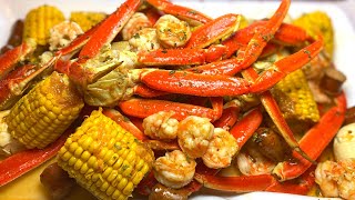 DELICIOUS STOVETOP CRAB BOIL How to Make Seafood for Beginners [upl. by Connell]