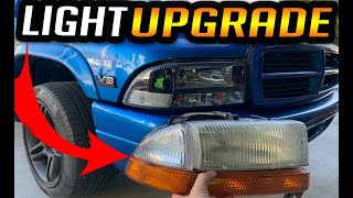 DODGE DAKOTA HEADLIGHT REMOVAL REPLACEMENT [upl. by Dodge888]