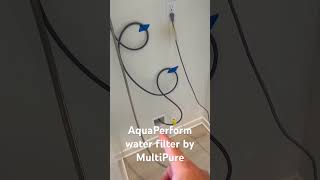 Install Multipure Aquaperform water filter inline to refrigerator ice maker [upl. by Attiuqihc119]