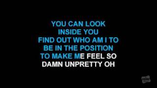 Unpretty in the style of TLC karaoke video with lyrics [upl. by Ahsonek]