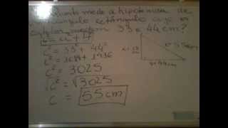 Como calcular a hipotenusa [upl. by Brig]