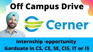 cerner Internship Opportunity [upl. by Lupee]