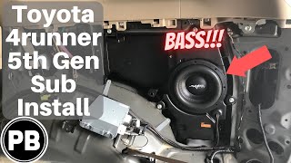 2010  2022 Toyota 4Runner OEM Subwoofer Install  Replacement [upl. by Spalding]