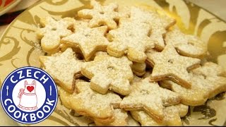 Linzer Christmas Cookie Recipe  Linecké cukroví  Czech Cookbook [upl. by Keon]