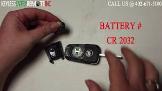 How To Replace A 2012  2017 Buick Verano Key Fob Battery [upl. by Eirtemed]