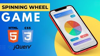 How to create Spin Wheel Game in HTML and JavaScript  Spinning Wheels Game  Source code available [upl. by Nref161]