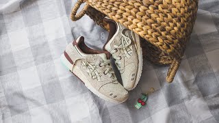 Nice Kicks x Asics GelLyte III OG quotNice Creamquot Review amp OnFeet [upl. by Rocca]