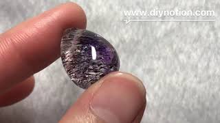 NEW SUPER SEVEN CRYSTAL PENDANT RAW STONE  RARE GEMSTONE  POWERFUL HEALING MEANING [upl. by Maxama]