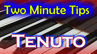 Tenuto marks in Music  Two Minute Tip [upl. by Pauline]