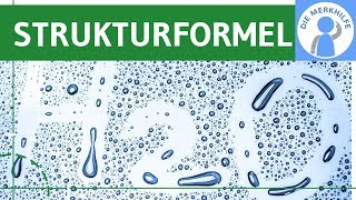 Aufstellen von Strukturformeln einfach erklärt  Ablauf Schritte amp Beispiel Wasser H2O  Chemie [upl. by Kerby469]