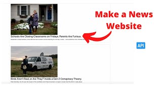 How to make a News Application using API [upl. by Ivon786]