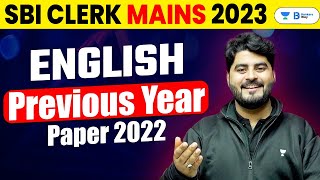 SBI Clerk Mains 2023  SBI Clerk Mains English Previous Year Question Paper  Vishal Parihar Sir [upl. by Eniamrehs]