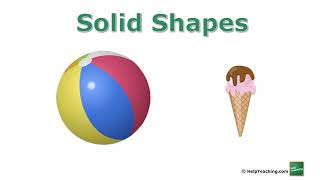 Flat and Solid Shapes  Math Lesson [upl. by Latonia]