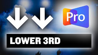 How to Build a LOWER THIRD in ProPresenter 7 [upl. by Pauletta37]